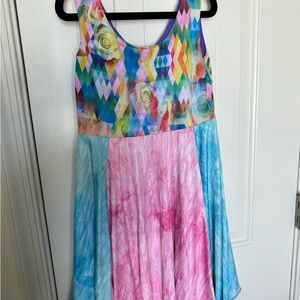 Twirly Girl 2 in 1 Colorful Kids Casual Dress